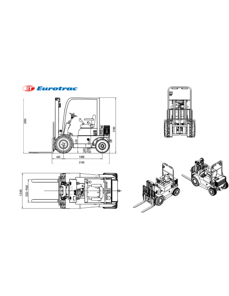 Chariot élévateur EUROTRAC AGRI 12