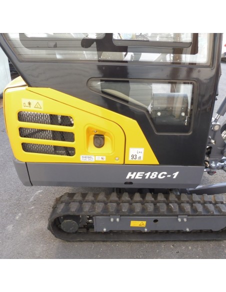 Mini-pelle EUROTRAC HE18 Cabine