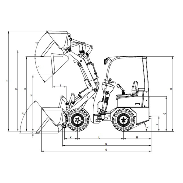Chargeur articulé EUROTRAC W10