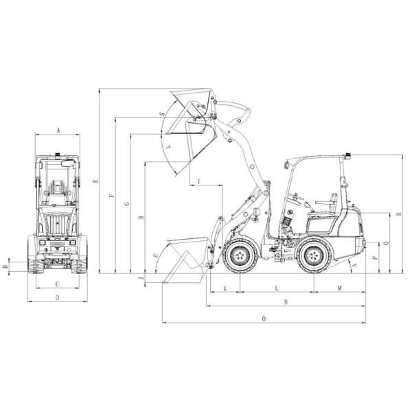 Chargeur articulé EUROTRAC W12-SC